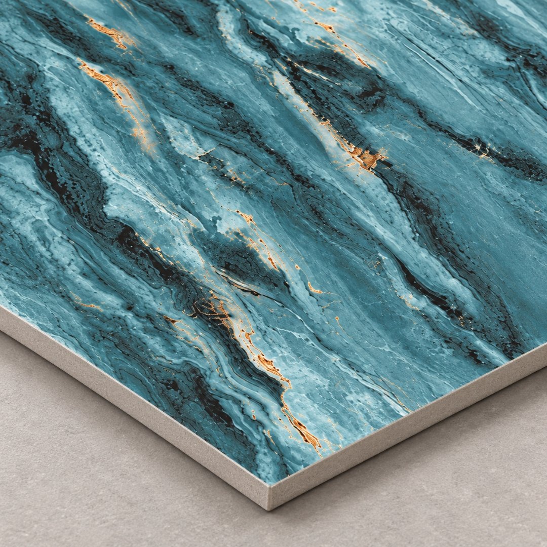 CA BENTLEY AQUA_EL, marble-look wall tile for bathroom (view 5)